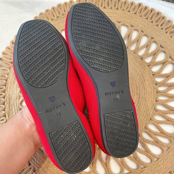 Rothy's the Square Flats in Cardinal Red Size 7.5 - Picture 13 of 13